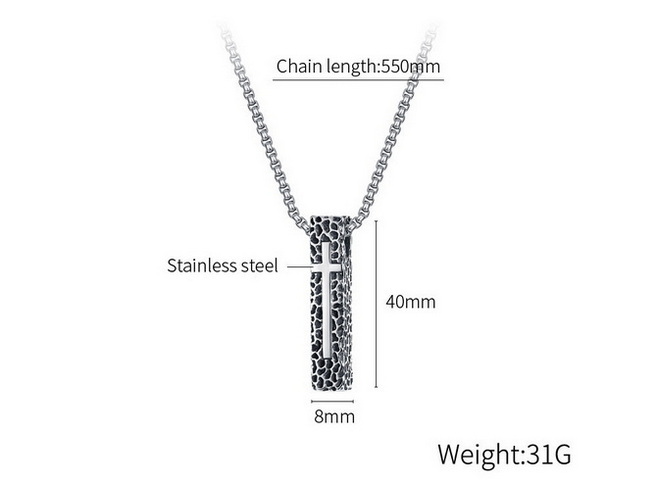 Men stainless steel necklace 2022-3-30-001